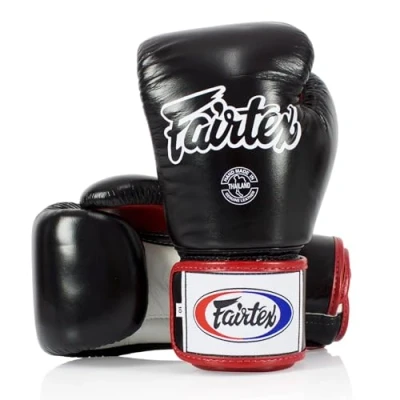 Afbeelding van Fairtex BGV1 Bokshandschoenen 10oz Leer Wit Tight Fit Design Boksen,Muay Thai &amp; Kickboksen