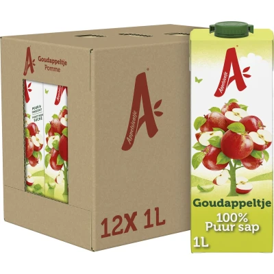 Afbeelding van Appelsientje Goudappeltje 1 L, Pak Van 12 Stuks Frisdrank