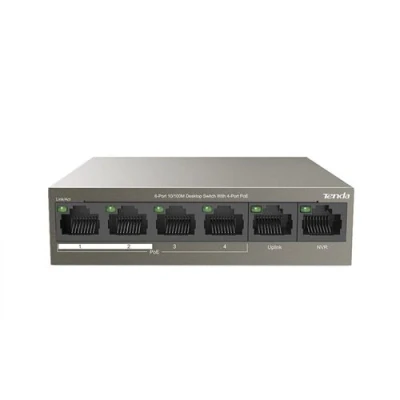 Afbeelding van Tenda TEF1106P (6 Havens), Netwerkschakelaar, Zwart