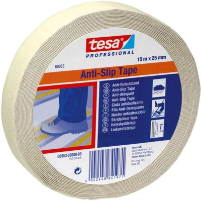 Afbeelding van tesa 60953 00000 00 Anti sliptape Professional Fluorescerend (oplichtend) (l x b) 15 m 25 mm 1 stuk(s)