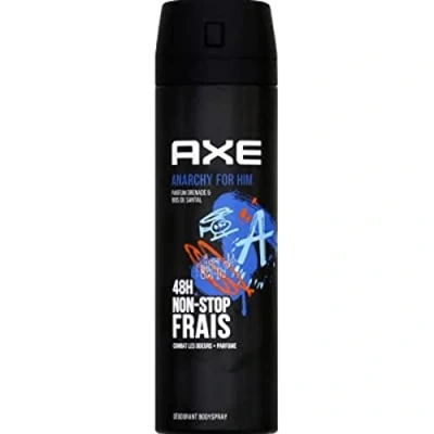 Afbeelding van Axe Anarchy For Him Deodorant voor heren, 48 uur, non stop, fris, 6 x 200 ml (6 stuks)