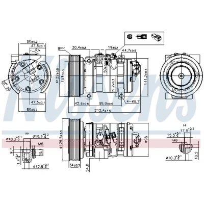 Afbeelding van Nissens Airco compressor 89609