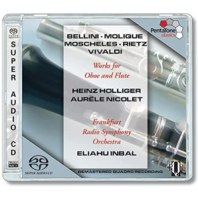Afbeelding van Heinz Holliger, Aurèle Nicolet, Eliahu Inbal Works For Oboe And Flute (Super Audio CD) (Reissue)