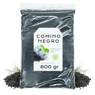 Image de Graine de Nigelle 800gr Cumin Noir Entier Graines en Vrac (800 gr, Nigella)
