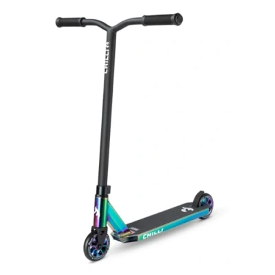 Afbeelding van Chilli Base stuntstep zwart / neochroom 110mm wielen