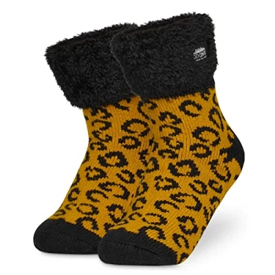 Afbeelding van CityComfort Damessokken, fantasie, antislip, voor dames, winter
