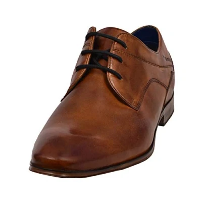 Afbeelding van bugatti Veterschoenen, Heren, Maat: 41, Cognac Leer