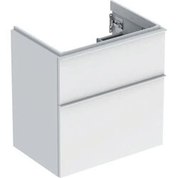 Afbeelding van Geberit iCon wastafelonderbouwkast met 2 schuifladen, kleine sprong,
