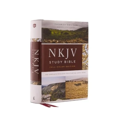 Afbeelding van NKJV Study Bible, Hardcover, FullColor, Red Letter Edition, Comfort Print The Complete Resource for Studying Gods Word Thomas Nelson