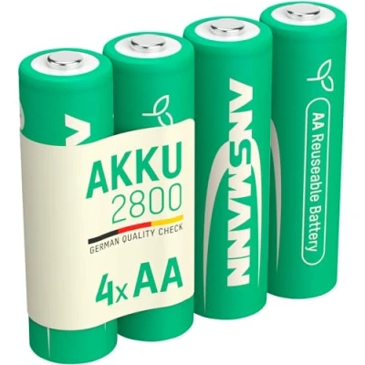 Afbeelding van Ansmann GREEN PRO 4x 2600mAh Mignon AA NiMH Accu