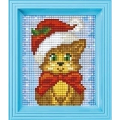 Afbeelding van Pixelhobby Geschenkverpakking Kerst Kitten 31422