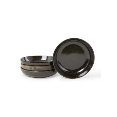 Afbeelding van Serax Surface Ontbijtbord 19 Cm Set Van 4 Olijfgroen
