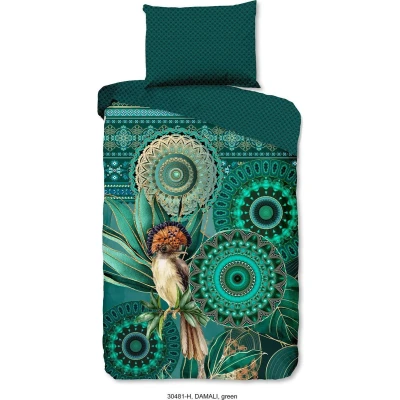 Afbeelding van Luxe Satijnen Dekbedovertrek 140x200 cm Multicolor Print 1 Persoons 100% Katoen Satijn