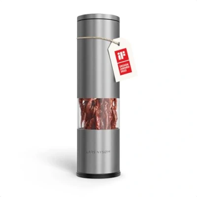 Afbeelding van LARS NYSØM Chilimolen met snijmes van roestvrij staal, premium chili, kruidenmolen, design (roestvrij staal)