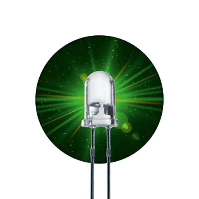 Afbeelding van Lumetheus LED Light Emitting Diodes 5mm Kleur Groen Ultra Helder 50.000 mcd 100 stuks 2 3V Pin LEDs Soldeerdiode Lamp
