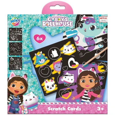 Afbeelding van Scratch Kaarten Gabby&#039;s Poppenhuis Set, 7dlg.