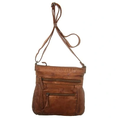 Afbeelding van Bear Design Marion Leren Schoudertas Cognac