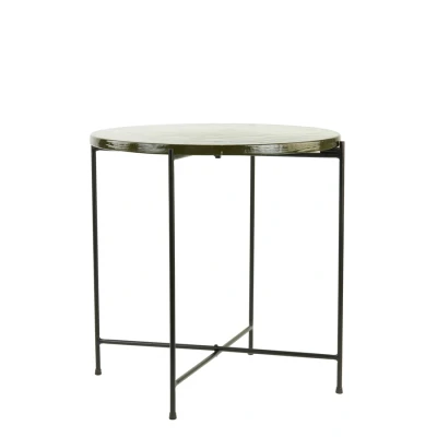 Afbeelding van Light &amp; Living Bijzettafel BRAVO Ø49x50cm Helder
