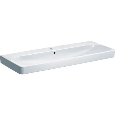 Afbeelding van Geberit Smyle meubelwastafel wit (120 x 48 cm) 1 kraangat, met