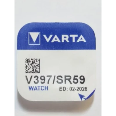 Afbeelding van Varta V397/SR59 knoopcel zilveroxide voor horloges, 1 stuk