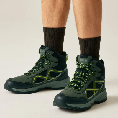 Afbeelding van Regatta Vendeavour wandelschoenen voor heren, Donkere kaki groene punch