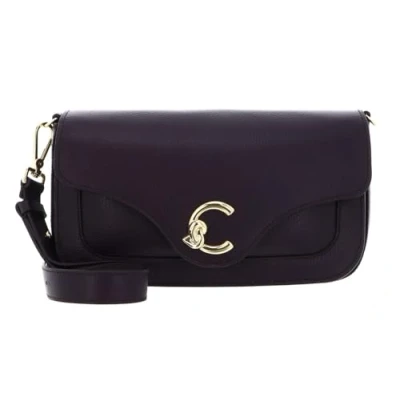 Afbeelding van COCCINELLE Leren schoudertas C Me Handbag Grainy Leather Prune donkerpaars