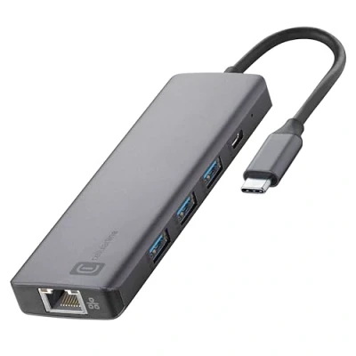 Afbeelding van Cellularline 8018080491962 USB Type C 5000 Mbit/s Zwart