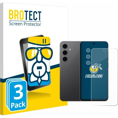 Afbeelding van BROTECT Screenprotector voor Samsung Galaxy S24 FE (Voor+Camera) Folie Beschermfolie Beschermglas transparant (3 Stuks)