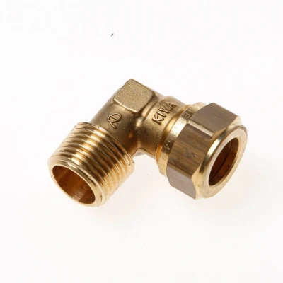 Afbeelding van Installatiebranche Kniekoppeling buitendraads knel 1/2&quot; x 15mm