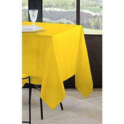 Afbeelding van Lovely Casa N104689021 tafelkleed Nelson polyester geel 240 x 148 cm