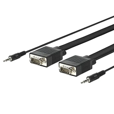 Afbeelding van Microconnect VGA (D Sub);Jack (3.5mm) naar 10 m Zwart