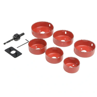 Afbeelding van Silverline 9 delige inbouwspot installatie kit 50 86 mm dia.
