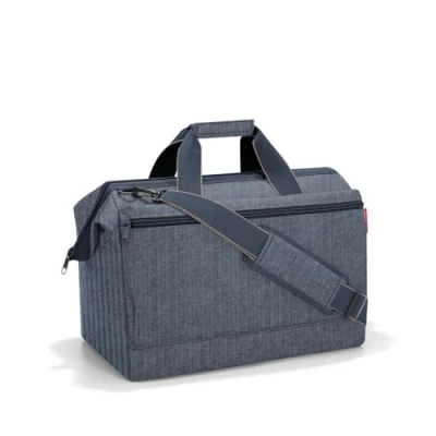 Afbeelding van Reisenthel Travelling Allrounder L Pocket herringbone dark blue Weekendtas