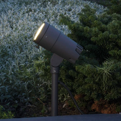 Afbeelding van Konstsmide 7860 370 Andria LED tuinschijnwerper Energielabel: G (A G) vast ingebouwd 8 W Antraciet
