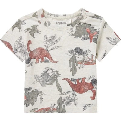 Afbeelding van Noppies Jongen T shirt Mendota Oatmeal 74