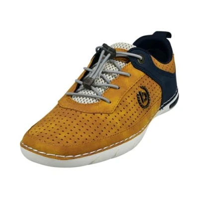Afbeelding van bugatti Glenans Sneakers laag, Heren, Maat: 40, Yellow/dark blue Kunststof