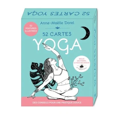 Image de 52 cartes yoga postures illustrées pour un flow personnalisé