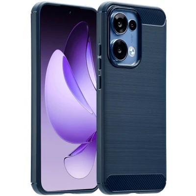 Afbeelding van imoshion Brushed Backcover voor de Oppo Reno 13 Donkerblauw