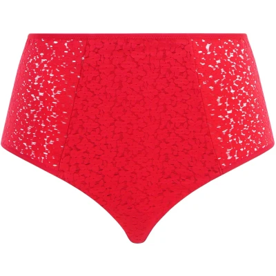 Afbeelding van Chantelle dames High waisted slip met kant in de kleur Rood, maat: 42