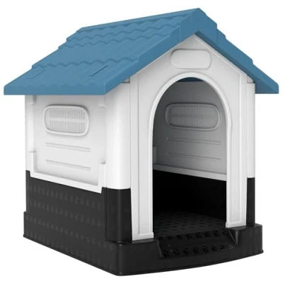 Afbeelding van PawHut Hondenhok PP 64,5x57x66cm Blauw