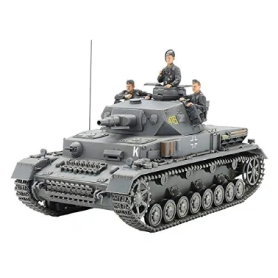 Afbeelding van 1:35 Tamiya 35374 German Panzerkampfwagen Battle Tank IV F L24/75mm Plastic Modelbouwpakket