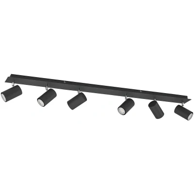 Afbeelding van Lindby buitenspot 6lichts Staal, aluminium H: 16.5 cm GU10 zwart zand