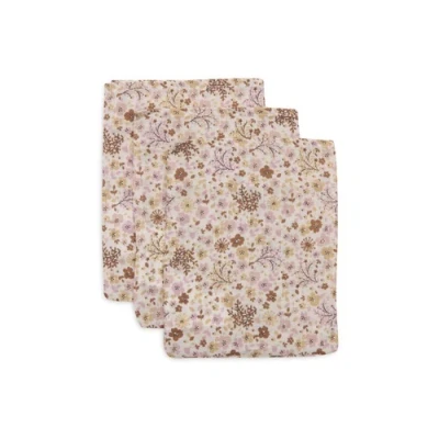 Afbeelding van Jollein Washandje Hydrofiel Flower Fairies 3 Stuks Multicolor