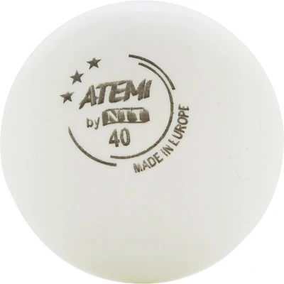 Afbeelding van Tafeltennisbal ATEMI 3 ster wit/6 st.ds.