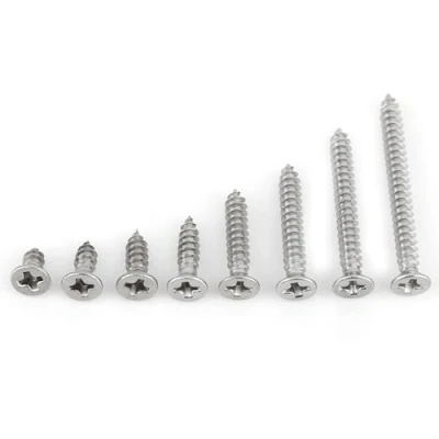 Afbeelding van 200 stuks zelftappende schroeven M3 roestvrij staal 6 mm/8 mm/10 mm/12 mm/16 mm/20 mm/25 mm/30 mm (platte kop)