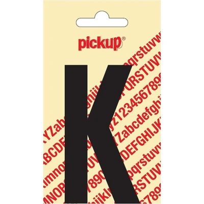 Afbeelding van Plakletter Nobel Sticker zwarte letter K Pickup