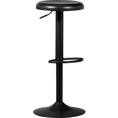 Afbeelding van WOOOD Isaac Barkruk Metaal Zwart 81x39x39
