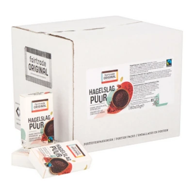 Afbeelding van Van Oordt Broodbeleg Hagelslag Puur (fair) 80 stuks a 15 gram