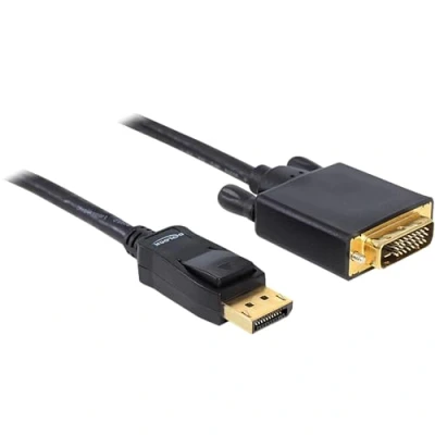 Afbeelding van Delock DisplayPort naar DVI Beeldscherm Kabel zwart 1 meter