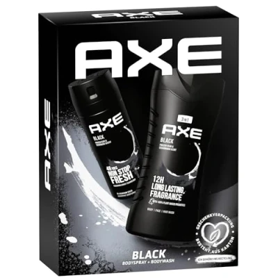 Afbeelding van Axe Zwarte cadeauset met lichaamsspray en douchegel (150 ml + 250 ml) 1 stuk